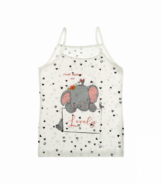 Майка для девочек на тонких бретельках