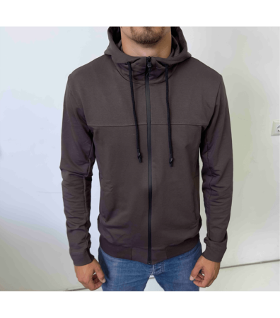Чоловіча кофта на замку з капюшоном