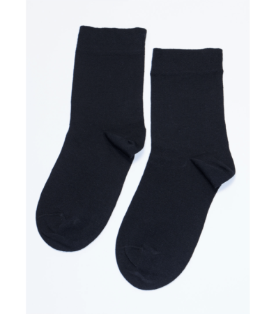 Классические черные носки с высокой посадкой