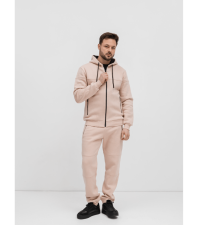 Теплий спортивний костюм з кофтою на застібці
