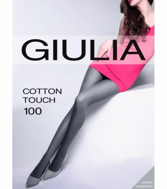 Однотонные женские колготки COTTON TOUCH 100
