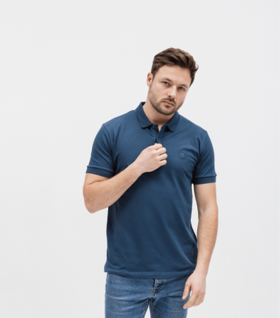 Однотонна футболка чоловіча поло