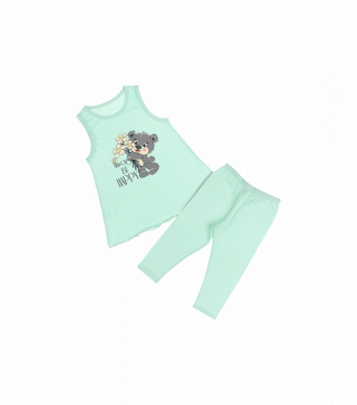 Піжама для дівчинки майка і капрі