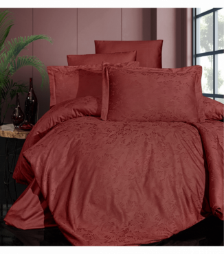 Комплект постільної білизни Jacquard Satin Dark Series First Choice