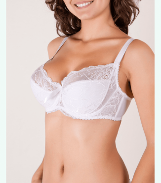 Бюстгальтер с комбинированной чашкой