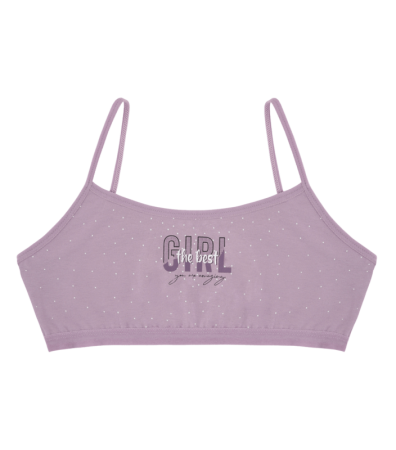 Підлітковий топ на тонких бретельках з принтом GIRL