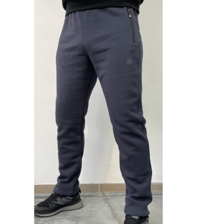 Теплые мужские штаны прямого кроя