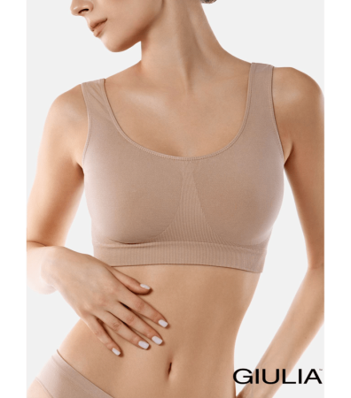 Топ из микрофибры на широких бретельках