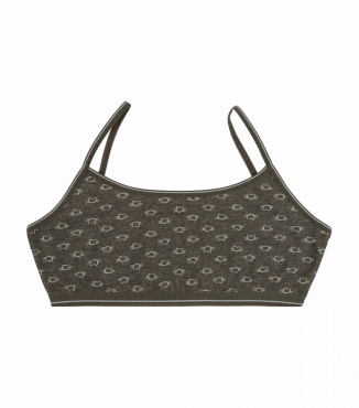 Хлопковий топ на тонких бретельках