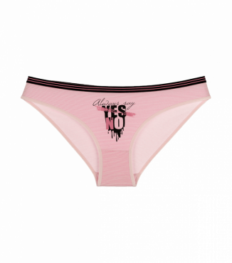 Женские трусики с принтом Yes No