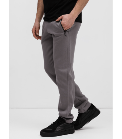 Теплые прямые спортивные штаны, карманы на молнии