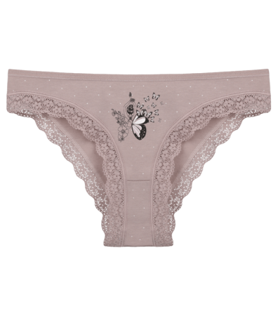 Ажурні труси сліпи з принтом метелики
