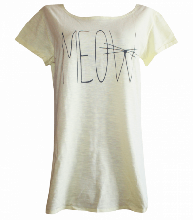 Футболка женская с принтом MEOW