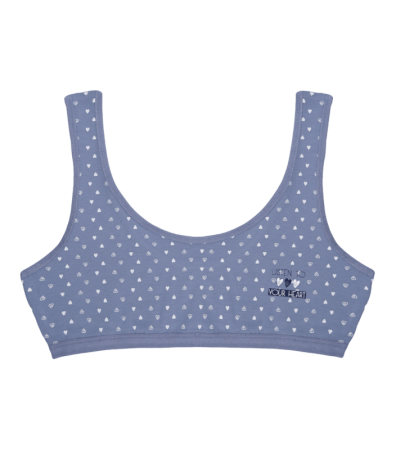 Підлітковий топ на широких бретельках з малюнком Сердечки