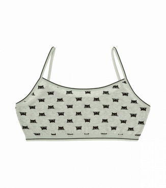 Хлопковий топ на тонких бретельках