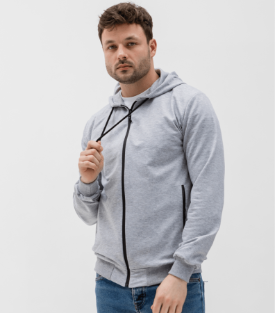 Чоловіча кофта на застібці з кишенями