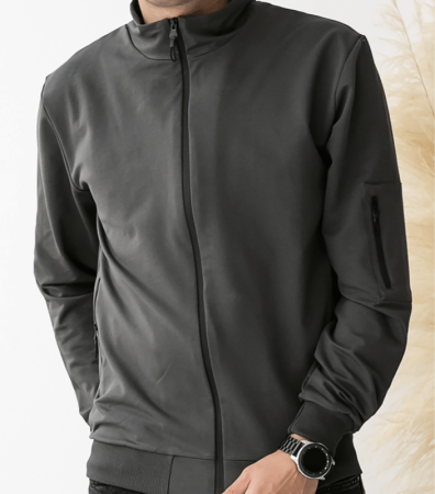 Кофта на молнии без капюшона больших размеров