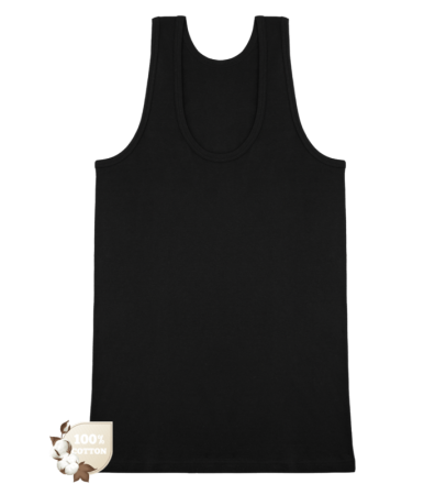 Черная мужская майка