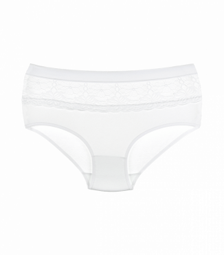 Ажурні білі жіночі труси