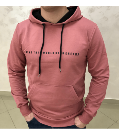 Худи с капюшоном и принтом