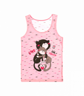 Детская майка на широких бретельках