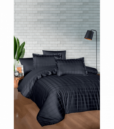 Комплект постільної білизни Deluxe Satin Dark Series First Choice