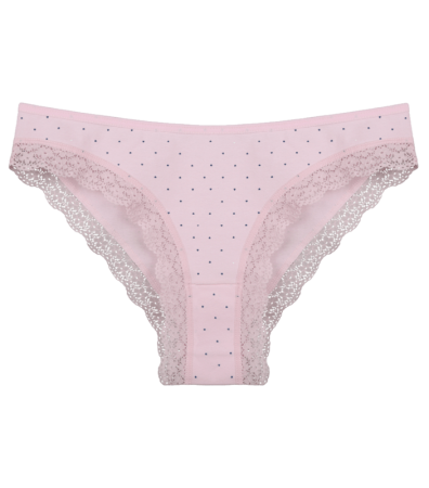 Женские трусики слипы с кружевом