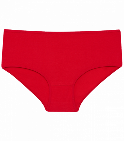 Женские однотонные красные трусы большого размера
