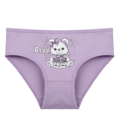 Трусы слипы для девочки с принтом BEAR