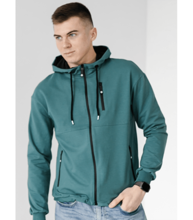 Кофта на застібці з капюшоном