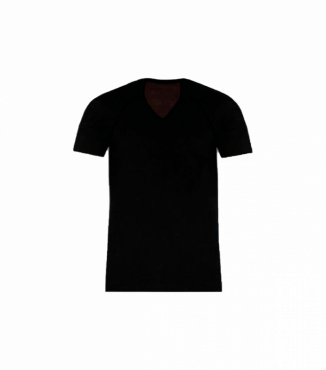 Чорна термофутболка з короткими рукавами