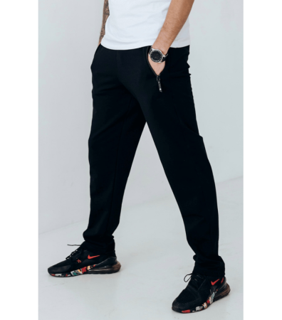 Прямые спортивные штаны без манжетов