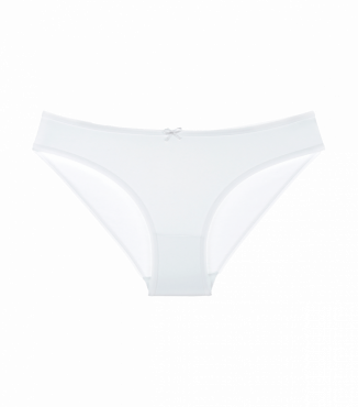 Однотонные белые женские трусы слипы