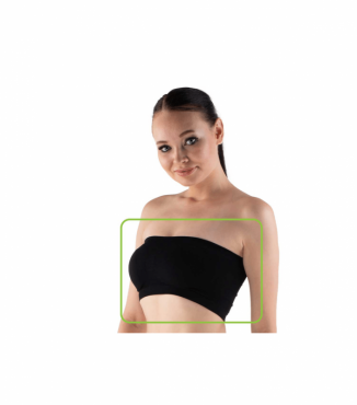 Женский топ без бретелей из микрофибры