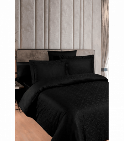 Комплект постільної білизни Jacquard Satin Dark Series First Choice