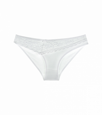 Однотонні білі жіночі трусики
