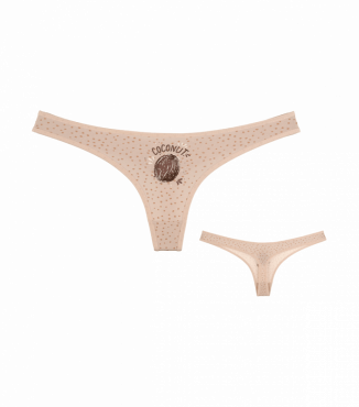 Трусы женские стринги с принтом Кокос Coconut