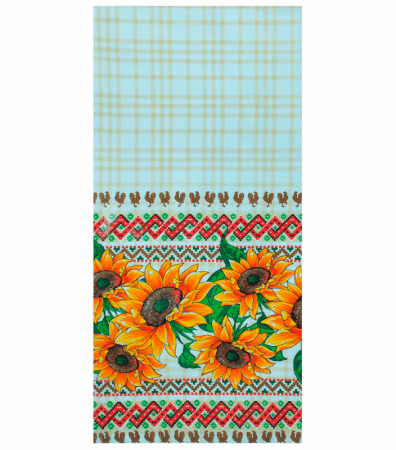 Кухонное льняное полотенце Подсолнух Желтый