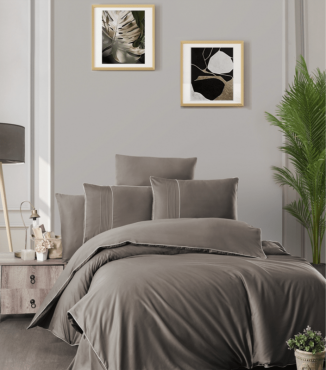 Комплект постільної білизни Deluxe Satin Dark Series First Choice