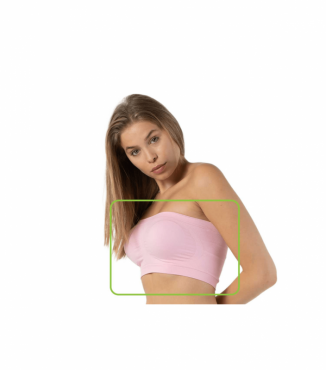 Женский топ без бретелей из микрофибры