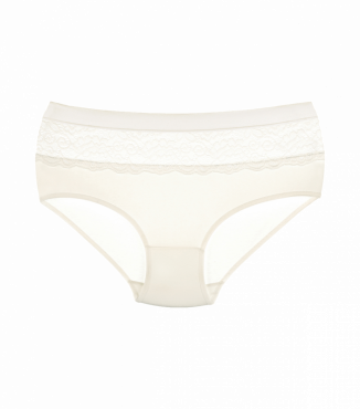 Одонотонні труси великого розміру з мереживом