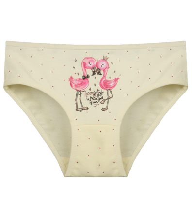 Дитячі сліпи для дівчинки з принтом Фламінго