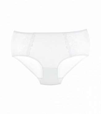 Мереживні великі труси білі
