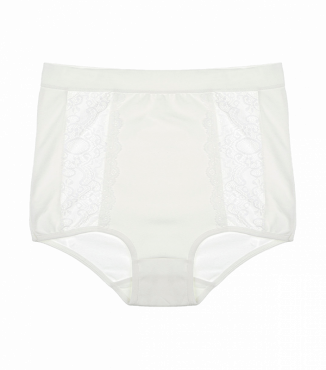 Женские трусики с кружевной вставкой по высоте