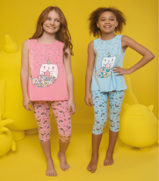 Детская пижама майка и капри