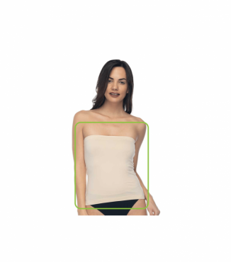 Безшовна майка без бретелів