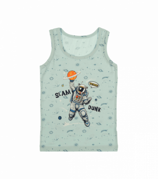 Хлопковая майка для мальчика с рисунком