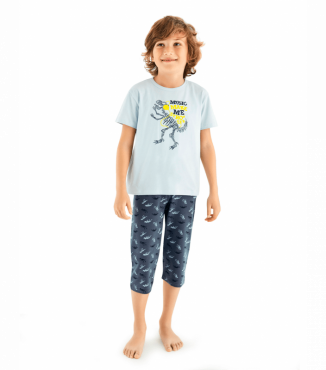 Пижама для мальчика футболка с принтом