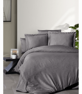 Комплект постільної білизни Jacquard Satin Dark Series First Choice
