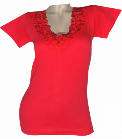 Ажурна футболка жіноча